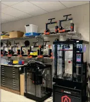  ?? PHOTOS COURTESY OF LAKEVIEW HIGH SCHOOL ?? The 3D printers in Jolaine Price’s classroom Medvedik and other students are supplied with in class.