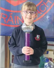 ?? ?? Grange National School, Fermoy 1st class pupil Grace McGahern, who won Best Student for taking part in an Intermedia­te Musical Theatre and Dance competitio­n recently. Well done Grace!