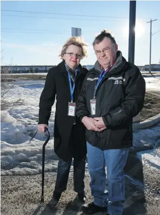  ?? Gavin Young/Calgary Herald ?? Joy Pfeifer and Thomas Waite are in limbo months after floods forced them from their High River home, which is still under repair. The couple moved to Saddlebroo­k in southeast Calgary Saturday.