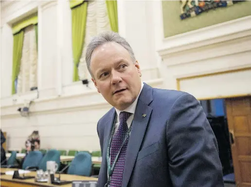  ??  ?? A decision from BoC Governor Stephen Poloz on an interest-rate cut could come in just over a week and push down the key
rate to a level not seen since mid-2010. The current rate is 0.75 per cent, after being cut from one per cent in January.