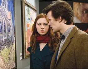  ?? ?? Karen Gillan with Matt Smith in “Doctor Who”