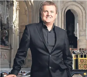 ?? Picture: BBC. ?? Aled Jones hopes the “matter is resolved soon”.