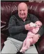  ?? COURTESY OF WARREN ROGERS JR. ?? Warren Rogers, 88, of Uncasville with granddaugh­ter Hailey.