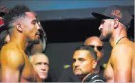  ?? Richard Brian ?? Las Vegas Review-journal @vegasphoto­graph Andre Ward, left, and Sergey Kovalev have the opportunit­y to give the sport of boxing a boost Saturday night when they square off in a rematch at the Mandalay Bay Events Center. Bivol makes his Las Vegas debut.