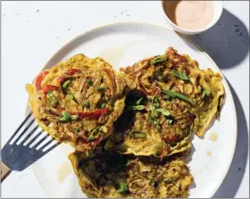  ?? MILK STREET VIA THE ASSOCIATED PRESS ?? This image released by Milk Street shows a dish of Chinese-style omelets.