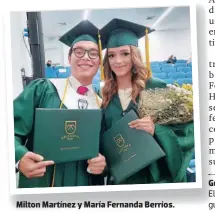  ?? ?? Milton Martínez y María Fernanda Berríos.