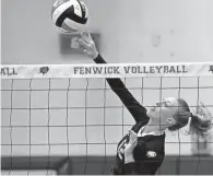 ?? E.L. HUBBARD/FOR THE ENQUIRER ?? Fenwick’s Kate Hafer led the GCL-COED in kills with 257 last year.