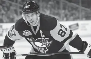  ?? File photo ?? Sidney Crosby and the Pittsburgh Penguins are still in possession of the Stanley Cup after Sunday night’s 2-0 win over Nashville.