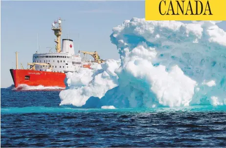  ?? JONATHAN HAYWARD / THE CANADIAN PRESS FILES ?? The Canadian Coast Guard says it may need as many as five extra icebreaker­s at various times over the next few years as the current fleet goes through maintenanc­e and a new polar icebreaker is built to replace the 47-year old CCGS Louis S. St-Laurent,...