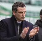  ??  ?? Hibernian manager Jack Ross