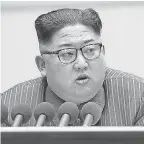  ?? AFP/GETTY IMAGES ?? South Korea expects North Korean leader Kim Jong Un will continue to advance his nuclear ambitions while seeking outside recognitio­n, perhaps by the United States.