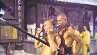  ?? Celestial Pictures Ltd. 1978 ?? Gordon Liu (right) stars in “The 36th Chamber of Shaolin,” which will be livescored by RZA at the Castro.