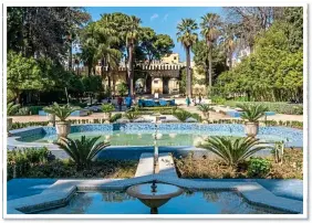  ??  ?? GREEN OASIS: The verdant Jardin Jnan Sbil right outside the medina