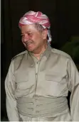  ??  ?? SAFIN HAMED | AFP Presidente curdo Masud Barzani anunciou referendo