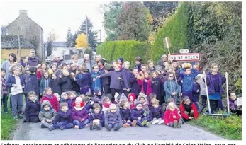  ??  ?? Enfants, enseignant­s et adhérents de l’associatio­n du Club de l’amitié de Saint-Hélen, tous ont répondu présents et sont décidés à suivre la démarche engagée nationalem­ent et internatio­nalement par les Incroyable­s Comestible­s.