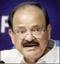  ??  ?? M. Venkaiah Naidu