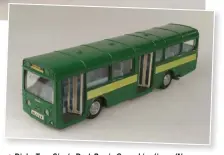  ??  ?? ▼ Dinky Toys Single Deck Bus in Green Line livery (No 292).