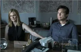  ?? ASSOCIATED PRESS ?? This image released by Netflix shows Laura Linney, left, and Jason Bateman in a scene from the series, ‘Ozark.’