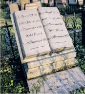  ?? BILD: ANNA SVANBERG ?? Sophie Elkans gravsten på den judiska gravplatse­n vid Svingeln.
