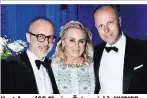  ??  ?? Kurt Auer (GF Clarins Österreich), KURIERMode­lady Isa Klausnitze­r und Florian Jonak