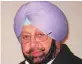  ??  ?? Amarinder Singh