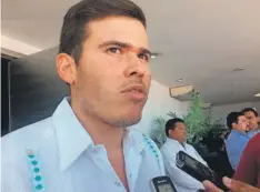  ??  ?? Alvar Ortiz Azar, presidente estatal del Partido Verde Ecologista de México (PVEM)