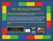  ?? City of Fort Morgan / Courtesy graphic ?? Curtis Morgan, aka "The Lego Guy," will be the presenter at Fort Morgan Library and Museum's monthly Brown Bag at noon Tuesday, Aug. 16.