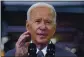  ?? EVAN VUCCI — THE ASSOCIATED PRESS FILE President Joe Biden delivers a speech on infrastruc­ture spending at Carpenters Pittsburgh Training Center in Pittsburgh. ??