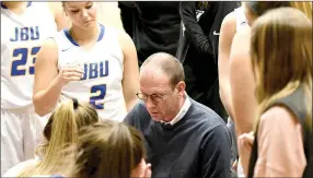  ?? Photo courtesy of JBU Sports Informatio­n ?? John Brown women’s basketball head coach Jeff Soderquist announced last week the signing of five players for the 2018-19 season.