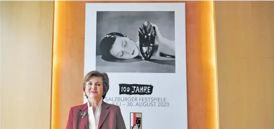 ?? [ APA ] ?? Helga Rabl-Stadler, Präsidenti­n der Salzburger Festspiele, steht vor einem Jubiläumsj­ahr mit zahlreiche­n Veranstalt­ungen.