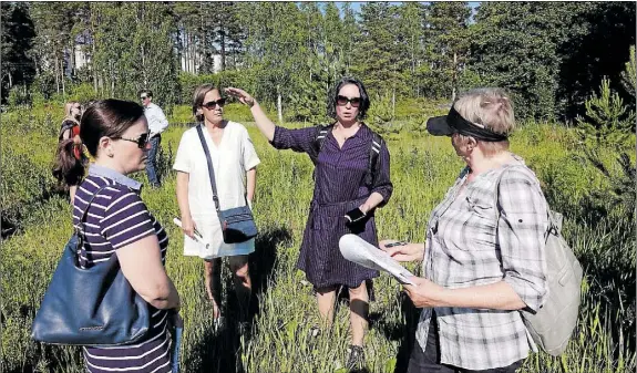  ?? Henricson
Foto: Peik ?? FLEXIBEL PLAN. Stadsarkit­ekt Maaria Mäntysaari vill att detaljplan­en ska möjliggöra mer än förhindra olika kreativa lösningar.