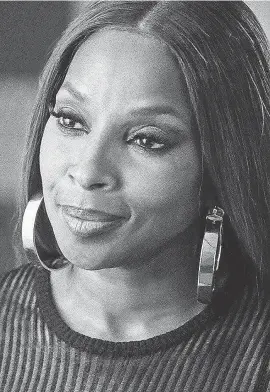  ??  ?? In “Power Book II: Ghost,” Mary J. Blige stars as matriarch Monet Tejada. PHOTOS BY MYLES ARONOWITZ