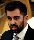  ??  ?? ‘Shaken’: Humza Yousaf