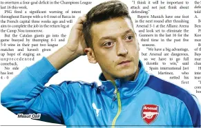  ??  ?? Mesut Ozil