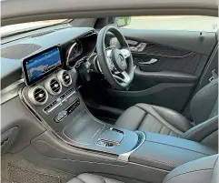  ??  ?? The interior doesn’t quite have the new-gen Mercedes design, but it does have the new-gen technology.