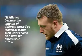  ?? GETTY IMAGES ?? Classy Scotland fullback Stuart Hogg continues to think of what might have been against the All Blacks last November.