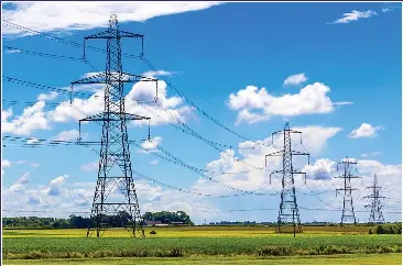  ??  ?? POWER SUPPLY: Bringing more wind, wave and solar resources online would keep UK secure