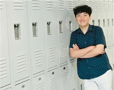  ?? JEFFREY F. BILL/CAPITAL GAZETTE ?? Eric Lin, from Severna Park High School, will be the 50th student member of the Board of Education.