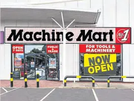  ?? PHOTO SUPPLIED ?? Machine Mart Northampto­n now open.