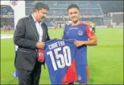  ?? ISL ?? Sunil Chhetri played his 150th match for Bengaluru FC.