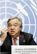  ??  ?? Antonio Guterres.