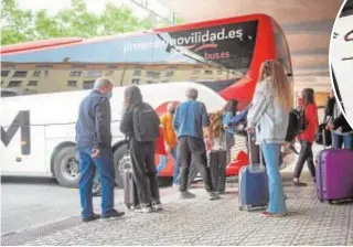  ?? EFE ?? Más afluencia de la habitual en la estación de autobuses en Logroño
Las visitas a Toledo ayer se multiplica­ron por tres