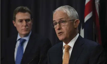  ?? Photograph: Lukas Coch/AAP ?? Malcolm Turnbull says the government will create a national office into child safety, one of the key recommenda­tions from the royal commission.