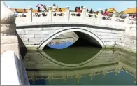  ??  ?? BOY SLAMET/JAWA POS INNER GOLDEN WATER BRIDGES: Satu di antara lima jembatan di bagian dalam Istana Kota Terlarang. Kanal bagian dalam ini dahulu berfungsi untuk lalu lintas antar bangunan di dalam kompleks istana.