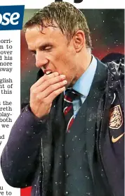  ?? GETTY IMAGES ?? Dejected: England’s Neville