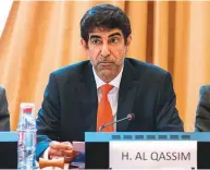  ??  ?? Dr Hanif Hassan Al Qassim, Chairman and founder of the Geneva Centre for Human Rights Advancemen­t and Global Dialogue