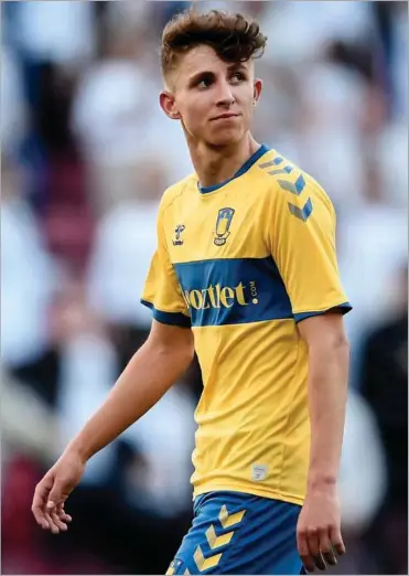  ?? FOTO: LARS POULSEN ?? Jesper Lindstrøm var en af de spillere, som næstforman­d i Brøndby IF’s amatørafde­ling, Sten Lerche, fremhævede som en, der faktisk blev valgt fra som ung. De øvrige var Daniel Agger og Andreas Maxsø.