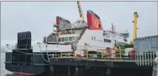  ?? Photograph: Julie Ruddock. ?? The MV Glen Sannox still under constructi­on at the Ferguson shipyard in Port Glasgow.