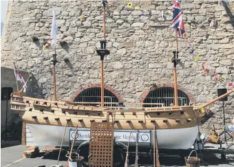  ??  ?? The model of 18th century gun ship HMS Venerable will be unveiled tomorrow.