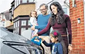  ??  ?? The Patel family use their car to help power their house in north London